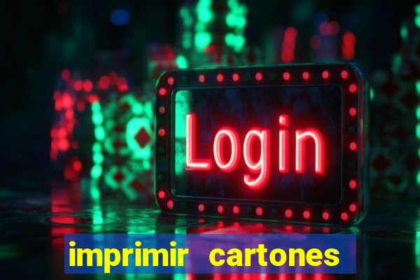 imprimir cartones de bingo